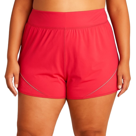 Champion Pants - CHAMPION Women’s XL‎ Coral Athletic Shorts with Mesh Detail and Built-In Liner